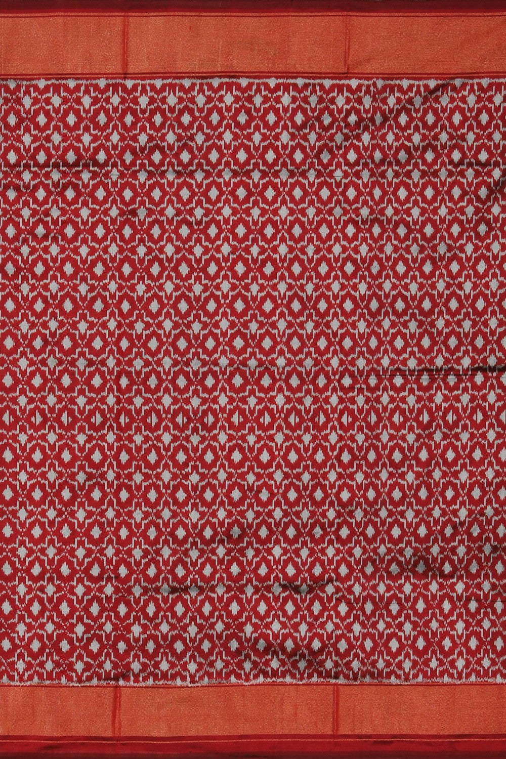 Image of Pochampally Ikat Silk Sea Green Saree